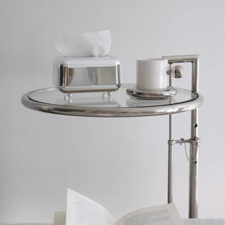 Silver Metallic Simple Tissue Case