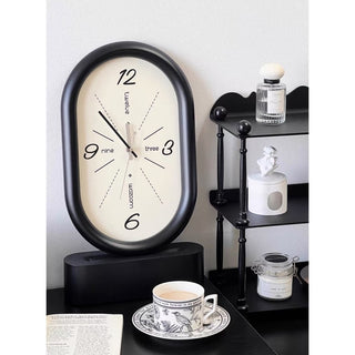 Oval Chubby Frame Clock  Wall Clock