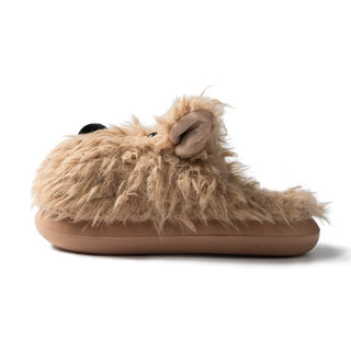 Puppy Fluffy Room Shoes   3 Sizes  Indoor Slippers  Terrier Dog