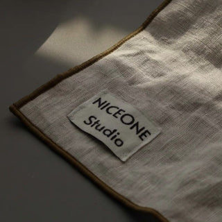 Set of 3 Logo-Printed Linen Kitchen Cloths