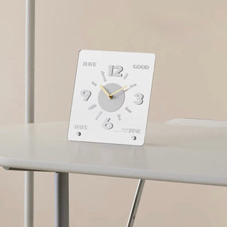 Clear Color Acrylic Square Clock  Table Clock