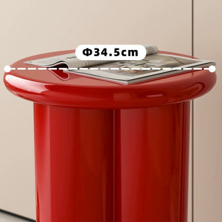 Storage included Compact Colorful Round Side Table  Stool Chair
