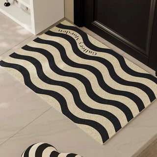 Striped entrance mat 50 x 80 cm mud-removing mat