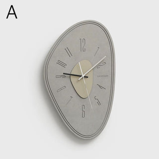 Matte Gray Nuance Design Art Clock  Wall Clock
