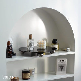 Legged Wave Acrylic Mirror Tray