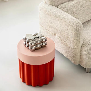 Storage-equipped Compact Colorful Side Table Stool     Entrance Hall