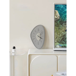 Matte Gray Nuance Design Art Clock  Wall Clock