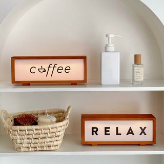 Relax Wood Night Light  Table Lamp Indirect Lighting