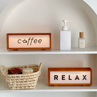 Relax Wood Night Light  Table Lamp Indirect Lighting