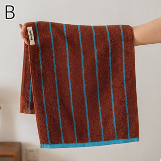 Classic Stripe Face Towel  100% Cotton Hanging Type Combed Cotton