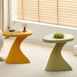 Curved Design Colorful Side Table
