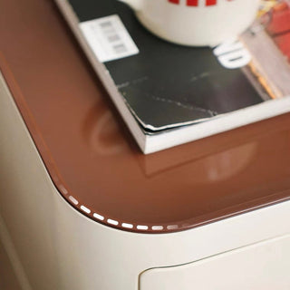 Castered Square Three-Tier Storage Rack Side Table