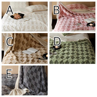 Argyle pattern blanket 150 x 200 cm.