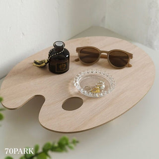 Wooden Pallet-Shaped Accessory Tray with Legs   Small Item Holder