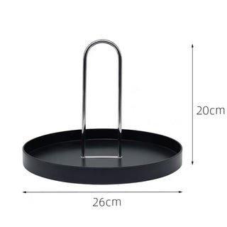 Arch Round Tray with Handle Monotone