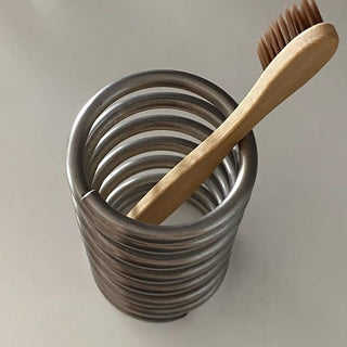 Stainless Steel Spring Brush Stand Pen Holder