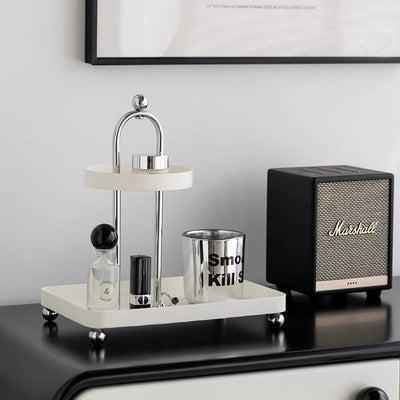 Iron Arch Two-Tier Accessory Tray