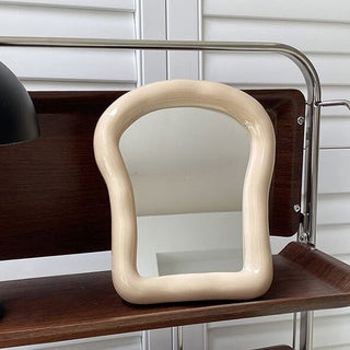 Bread motif Toast-shaped frame mirror  Wall hanging