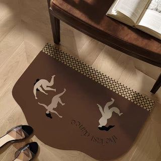 Dancer motif water-repellent entrance mat 50 x 80 cm
