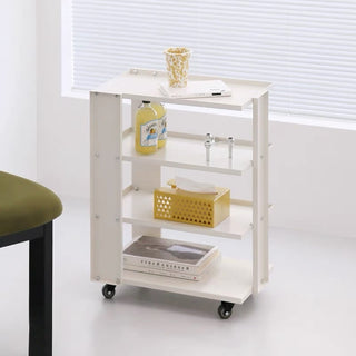 Wheeled Four-Tier Rack Side Table