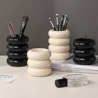 Donut Tube Four-Tier Brush Stand  Pen Holder