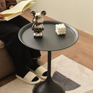 Iron Round Compact Side Table  Sofa Table