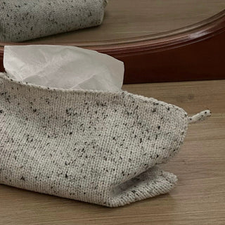 Mixed knit simple tissue case tissue cover hanging
