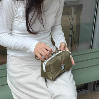 Strap-attached Kick Scooter Dog Cosmetic Storage Waterproof Pouch  Hanging Makeup Pouch Travel Pouch Dachshund