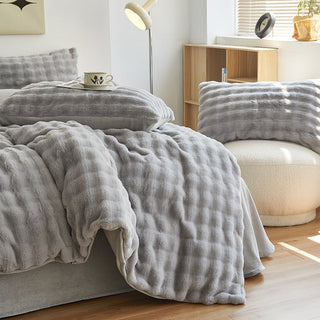 Fluffy and soft duvet cover set bed cover bedding cover