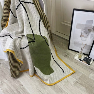 Nuance Wave Design Knit Blanket 120 x 160 cm Lap Blanket