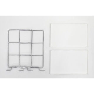 Desktop Two-Tier Storage Rack 2 Types  White
