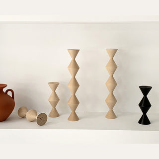 Triangle Wood Object Set of 2