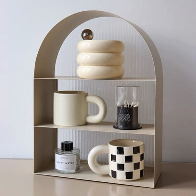 Arched Iron Acrylic Display Rack