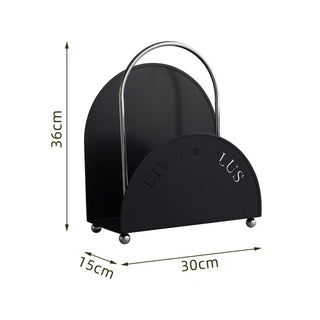 Portable Lettering Design Magazine Rack Storage