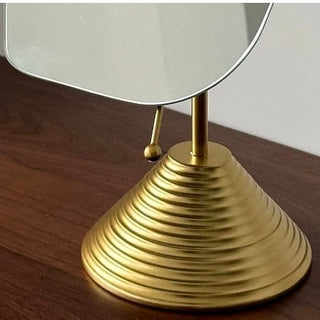 Adjustable Angle Nuance Wave Tabletop Mirror  Mirror Stand