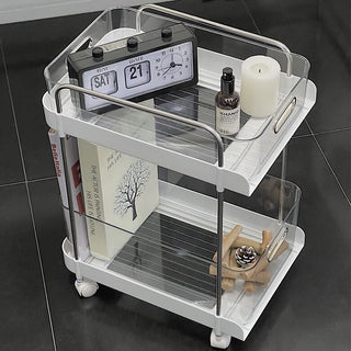 Clear Tier Storage Rack with Casters