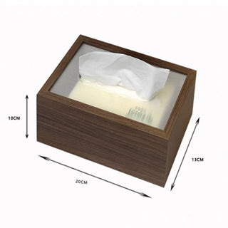 Thimble Wood Clear Acrylic Tissue Case Tissue Box
