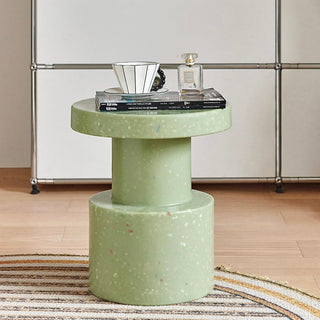 Mixed Color Compact Side Table Stool   in