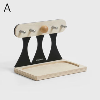 Monochrome Wood Accessory Key Stand Tray  Storage Tray for Small Items