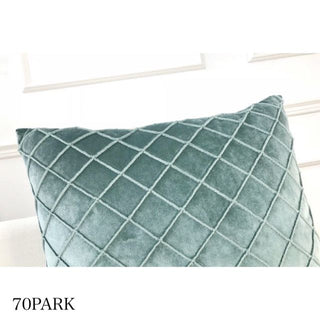 Velour Diamond Pattern Cushion Cover