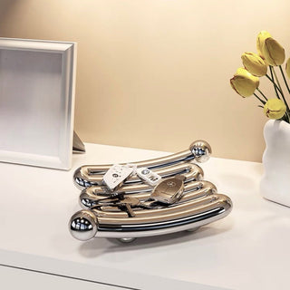 Unique Design Ceramic Chubby Tray  Storage