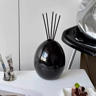 Egg motif ceramic diffuser container refillable bottle