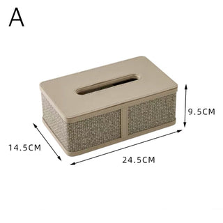 Modern Design Leather Tissue Case
