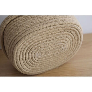 Rope Braided Small Item Storage Basket with Lid