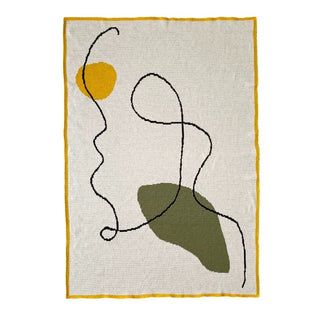 Nuance Wave Design Knit Blanket 120 x 160 cm Lap Blanket