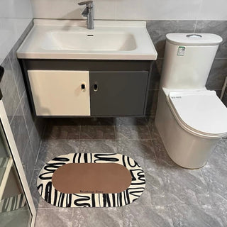 Modern Art Pattern Bath Mat 50x80cm  Quick Drying