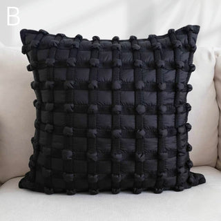 Black Mix Cushion Cover  45x45cm Monotone