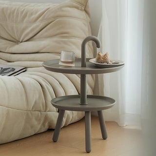 Umbrella Handle Two-Tier Mini Side Table