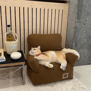 Fluffy Small Plain Pet Sofa for Dogs and Cats Pet Bed Pet Supplies Pet Cushion Washable