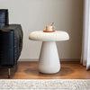 Mushroom motif monochrome side tablein  round table mushroom